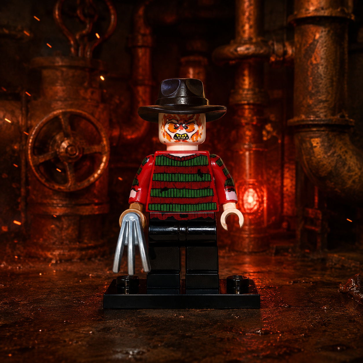 Freddy Krueger Horror Brick Minifigure