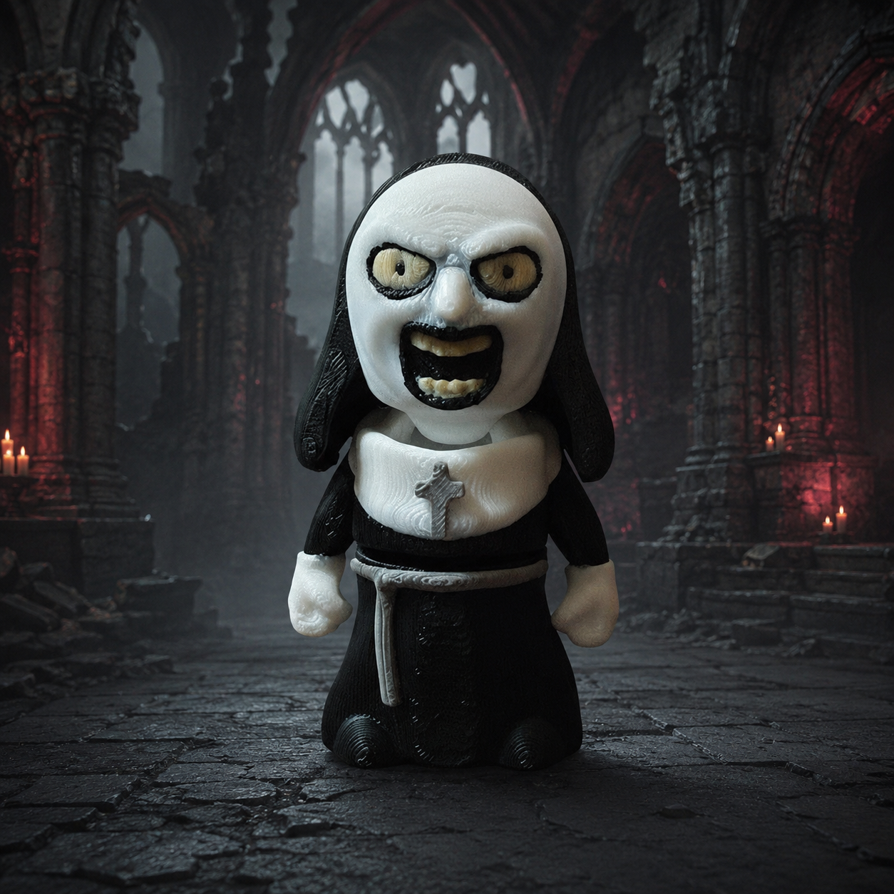 The Nun 3D Printed Horror Figure