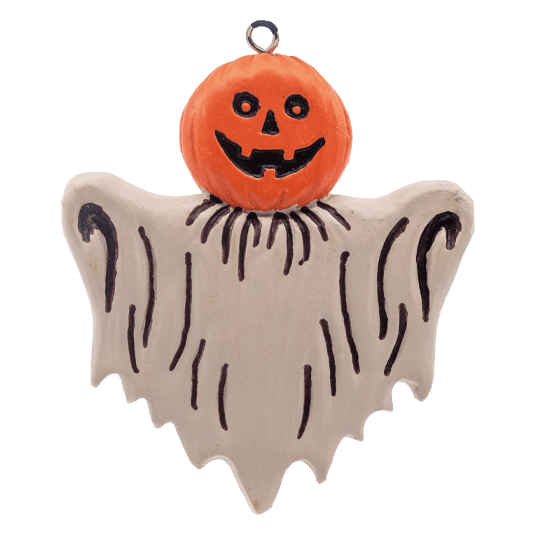 Ghost Flatback horror ornament