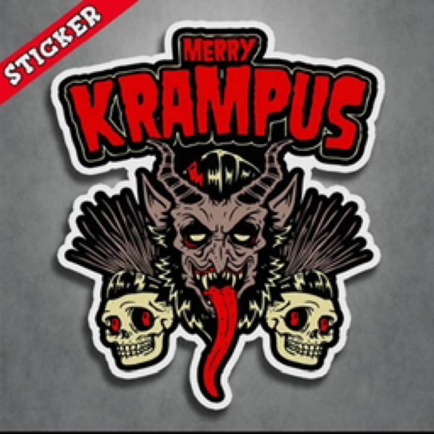 Merry Krampus Sticker