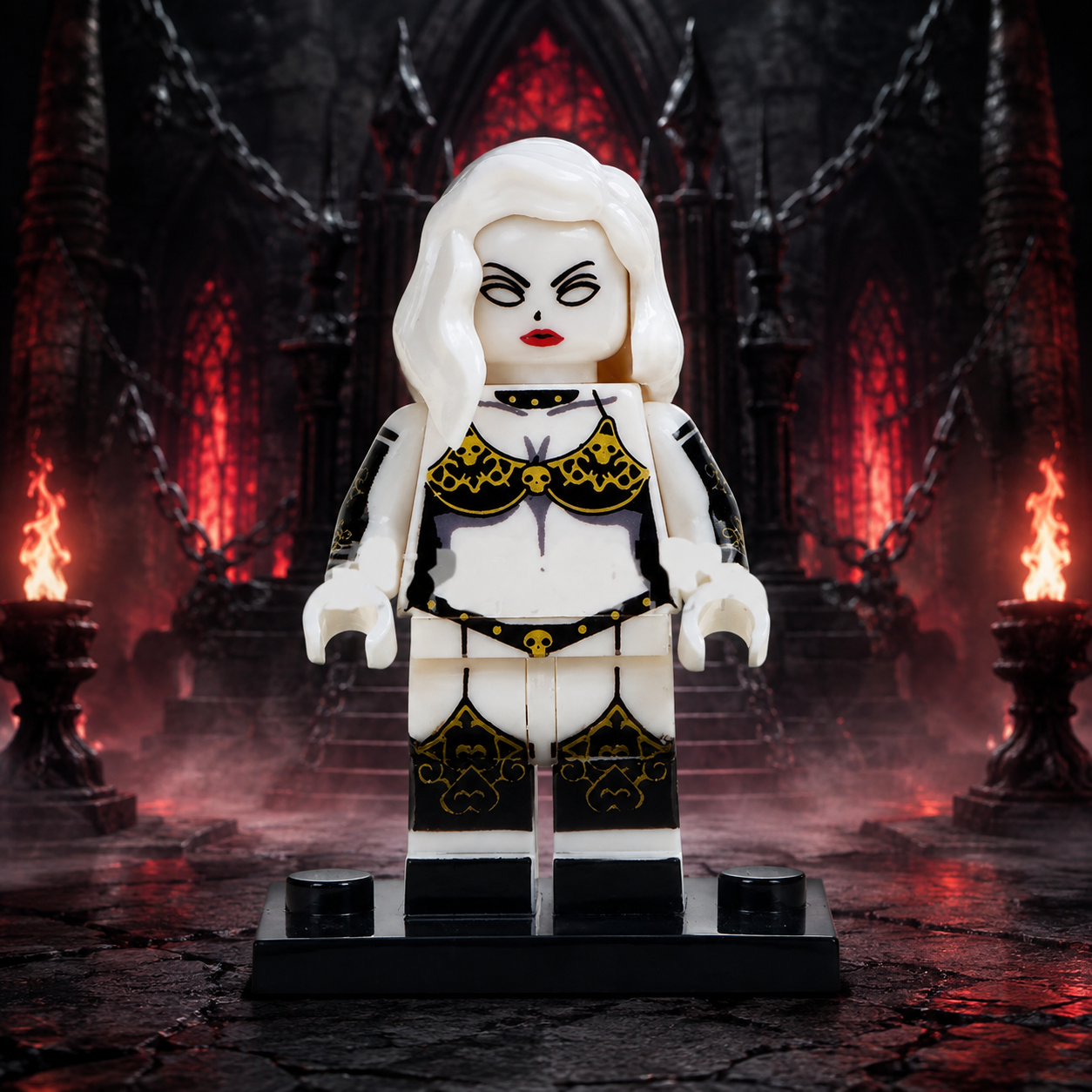 Lady Death Horror Brick Minifigure