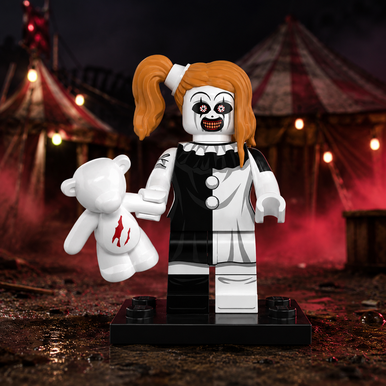 Female Art the Clown Horror Brick Minifigure