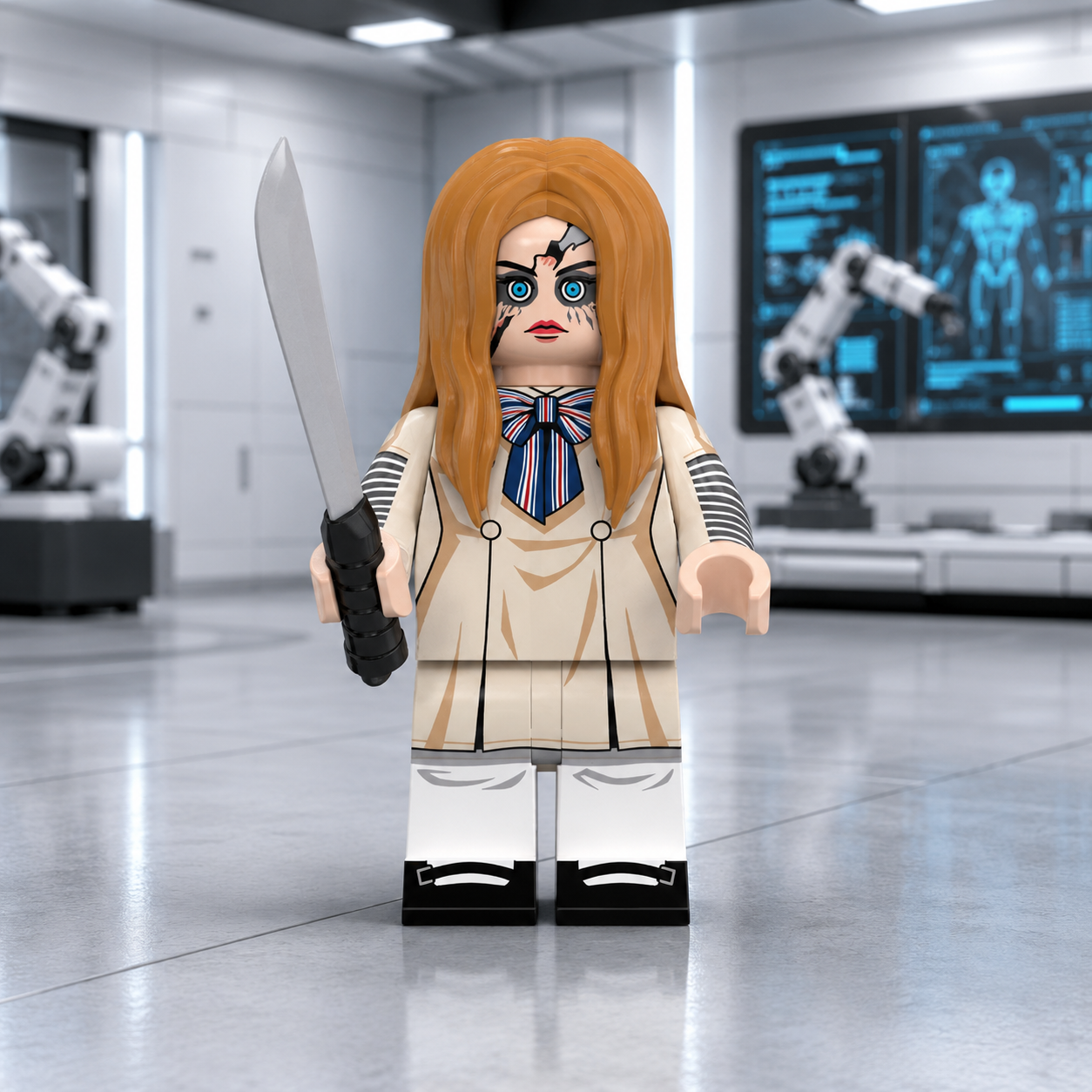Megan Horror Brick Minifigure