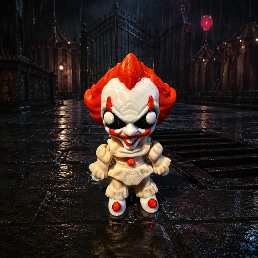 Pennywise 3D Printed Horror Figure