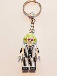 Bricks Lego Minifigure Keychains Beetlejuice
