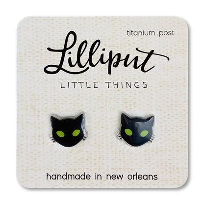 Black Cat Lilliput Little Things stud earrings