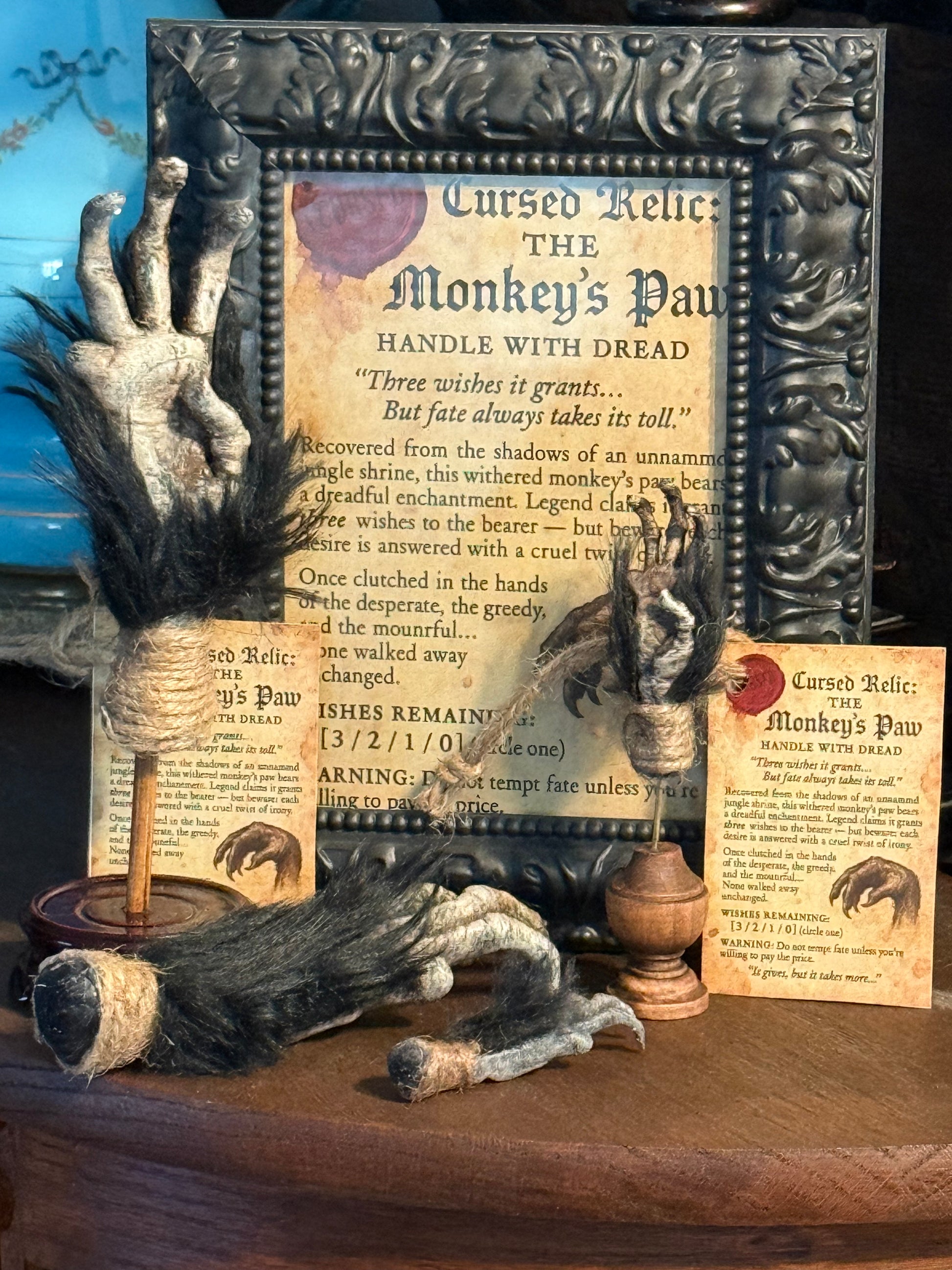Cursed Monkey Paw – Handmade Oddity Replica