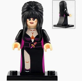 Elvira Horror Brick Minifigure