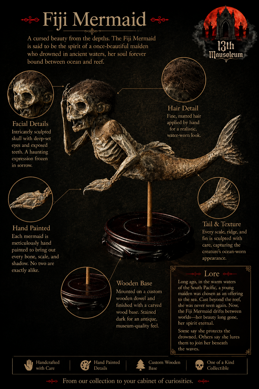 Fiji Mermaid Gaff – Handmade Sideshow Oddity