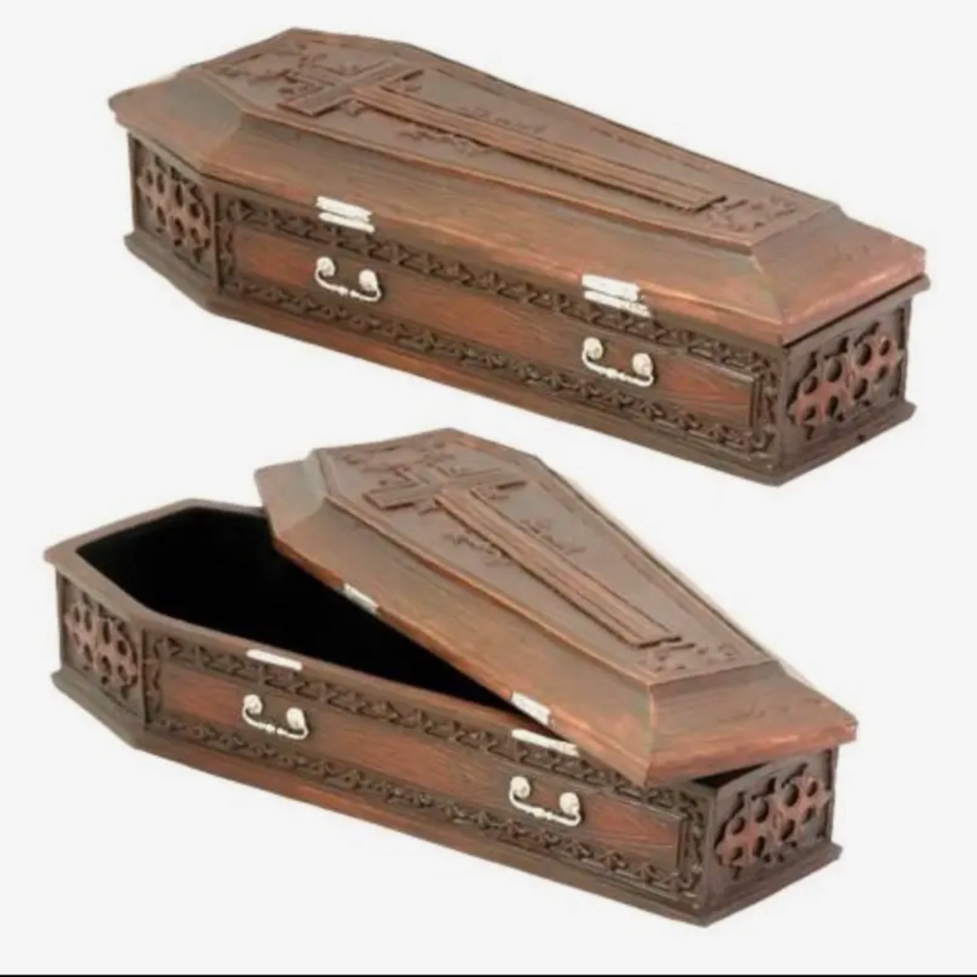Gothic Vampire Coffin Box - Dark Academia Decor & Storage