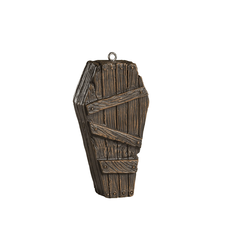 Coffin horror ornament
