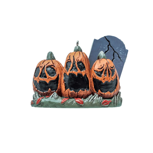 Pumpkin Graveyard horror ornament