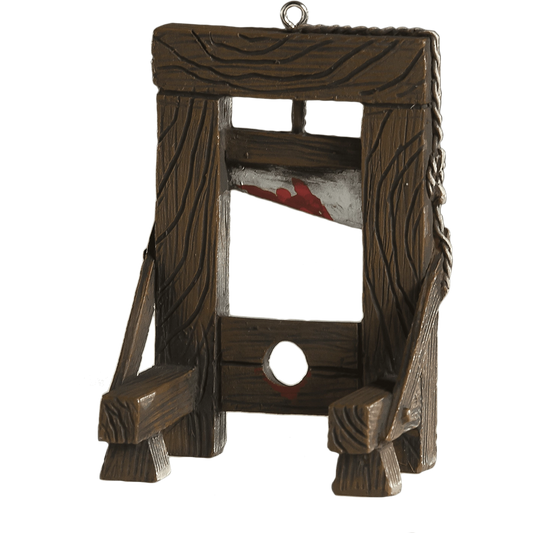 Guillotine horror ornament