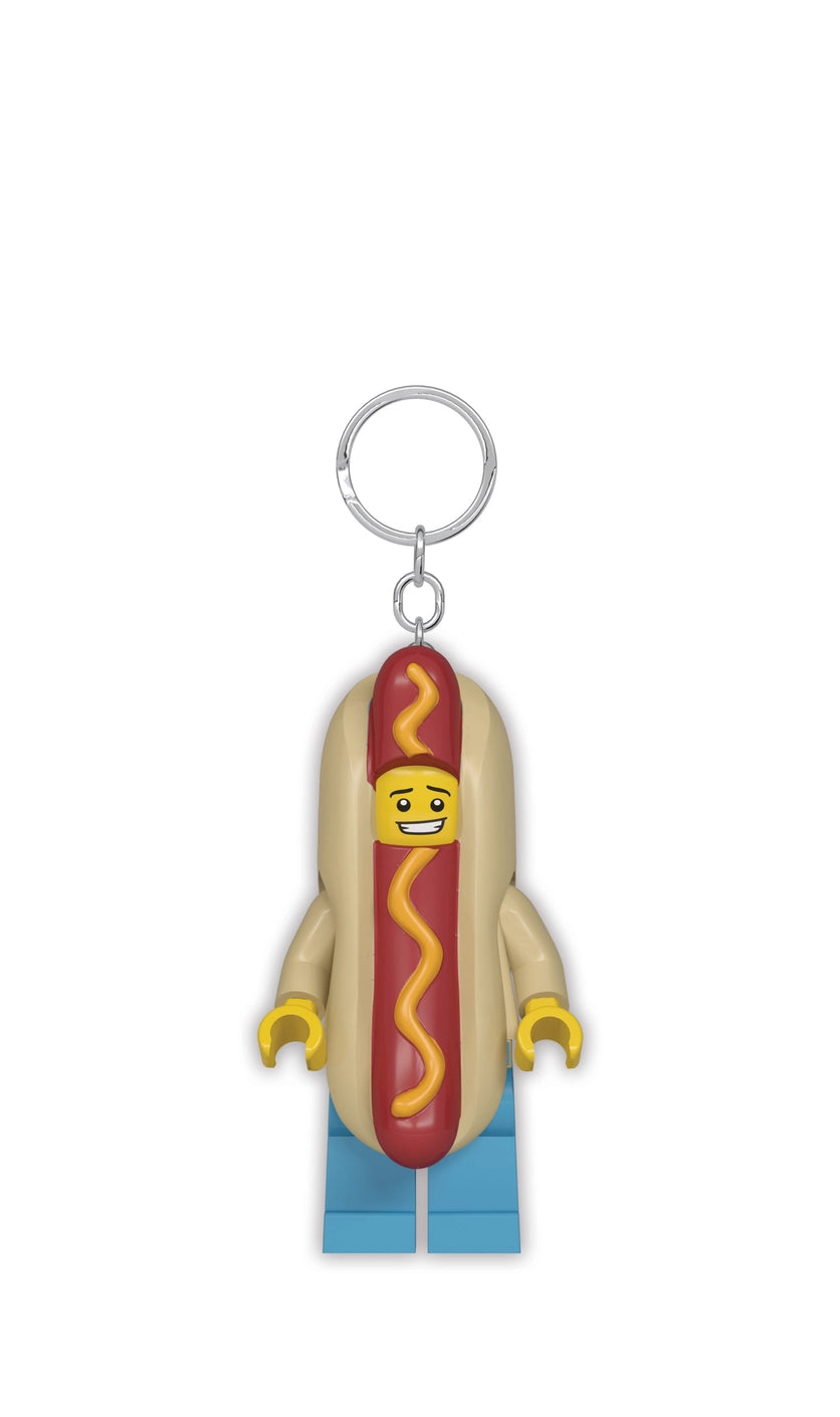 Lego Buffet LED flashlight keychains Hotdog Guy