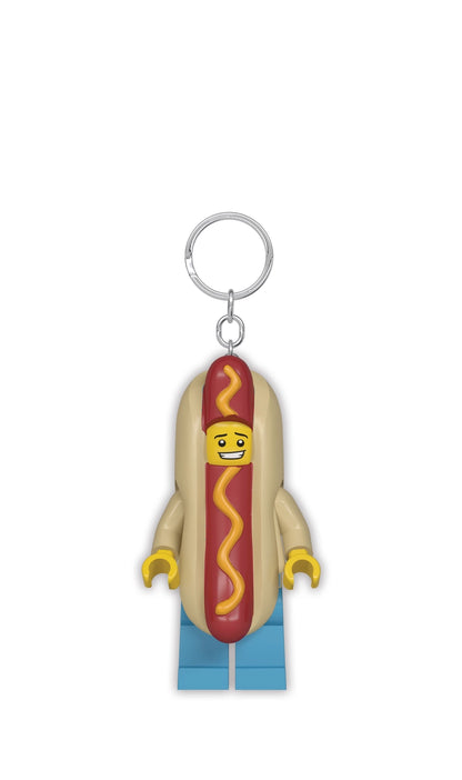 Lego Buffet LED flashlight keychains Hotdog Guy
