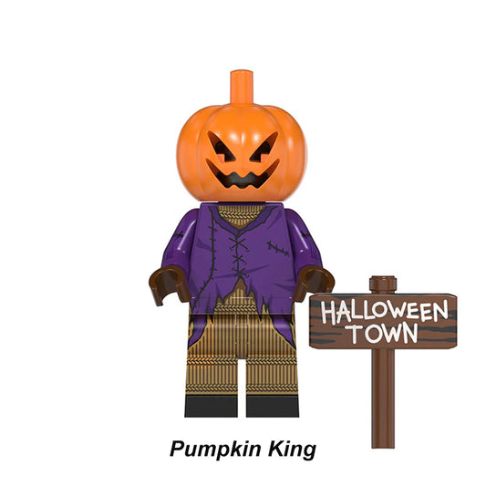 Halloween Town Pumpkin King Horror Brick Minifigure
