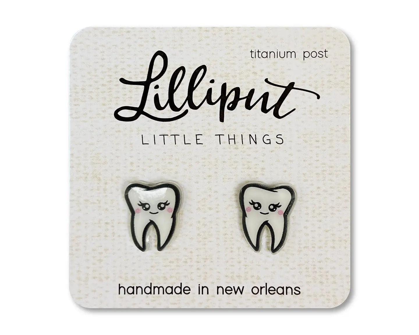 Tooth Lilliput Little Things stud earrings
