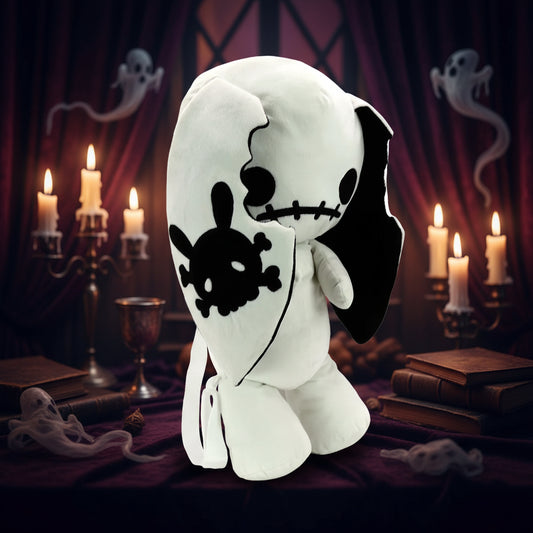 White G.I.D Naughty Bunny Plush Backpack