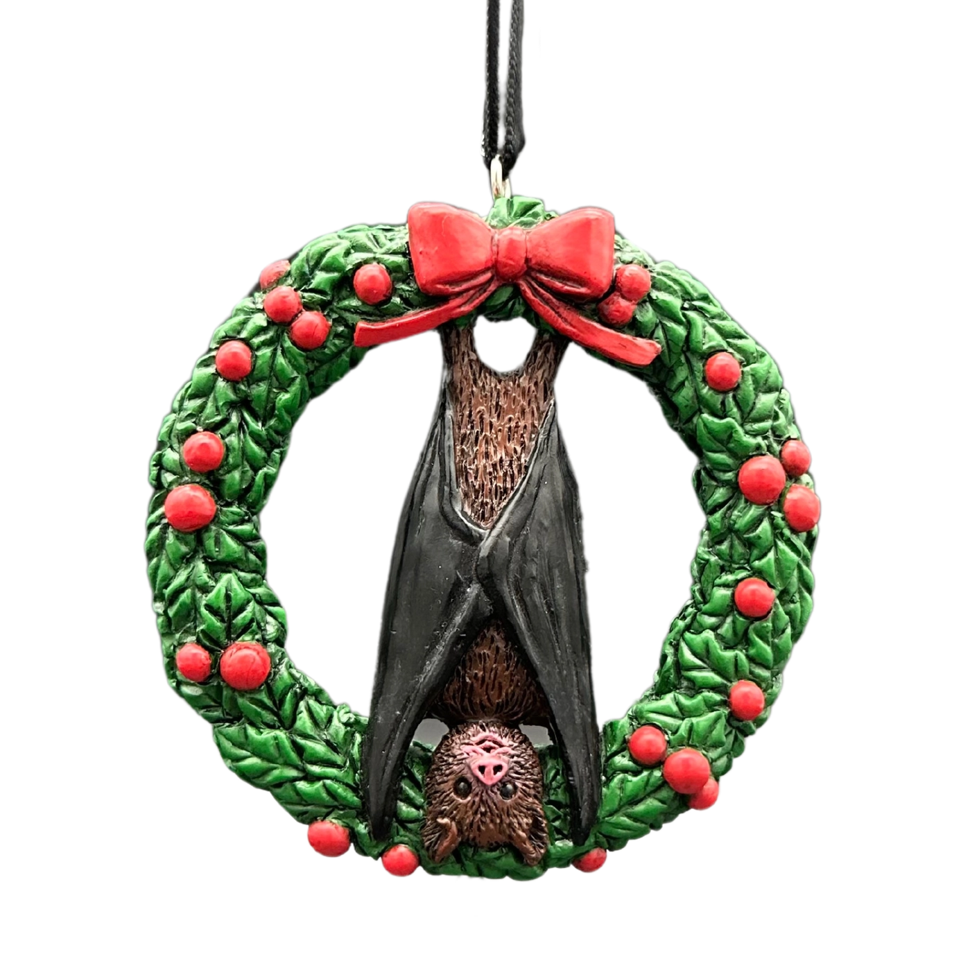 Bat Wreath horror ornament