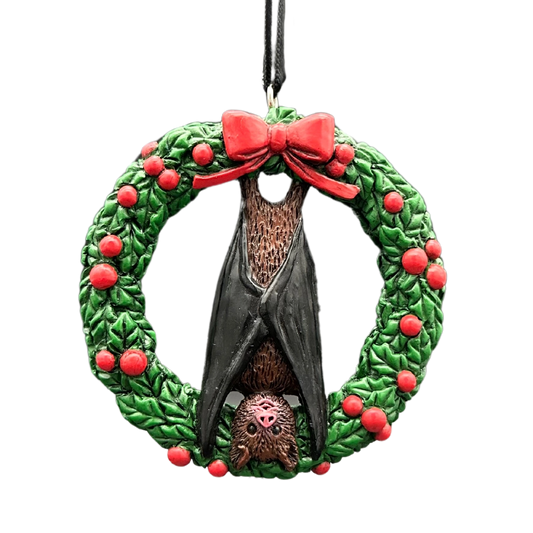 Bat Wreath horror ornament