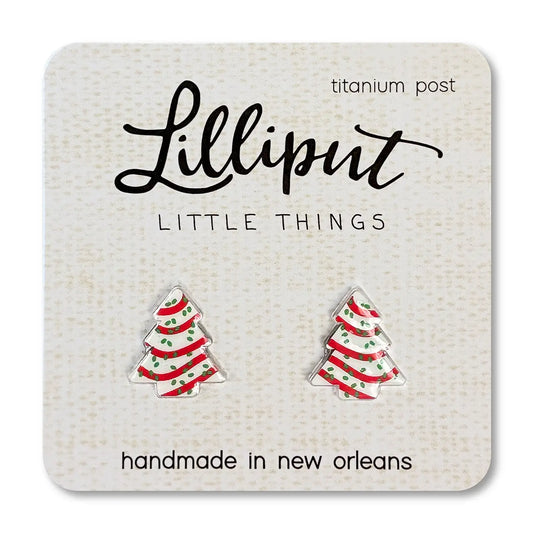 Christmas Cakes Lilliput Little Things stud earrings