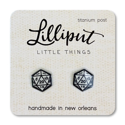 D&D Dice Lilliput Little Things stud earrings