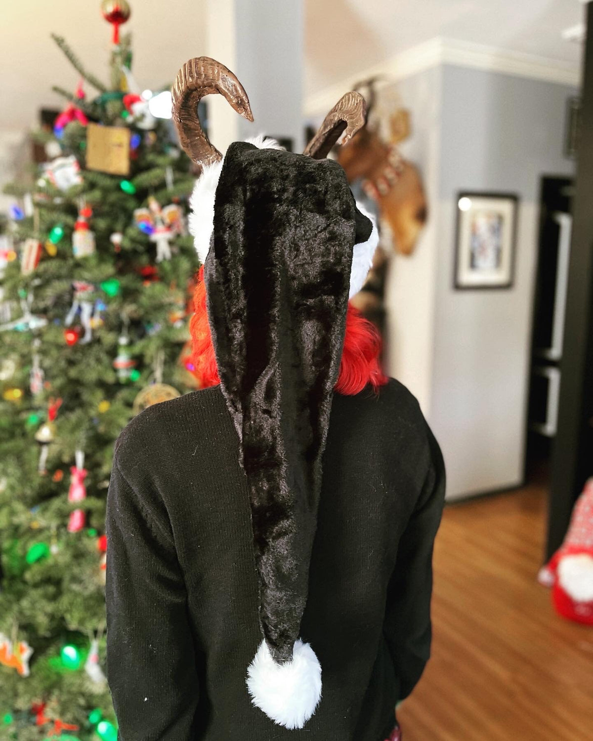 Krampus horned hat