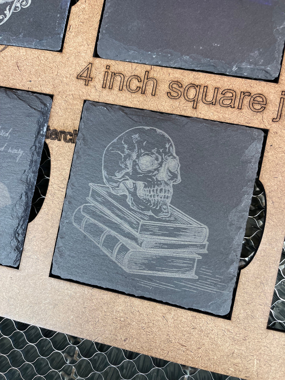 Edgar Allan Poe slate coasters