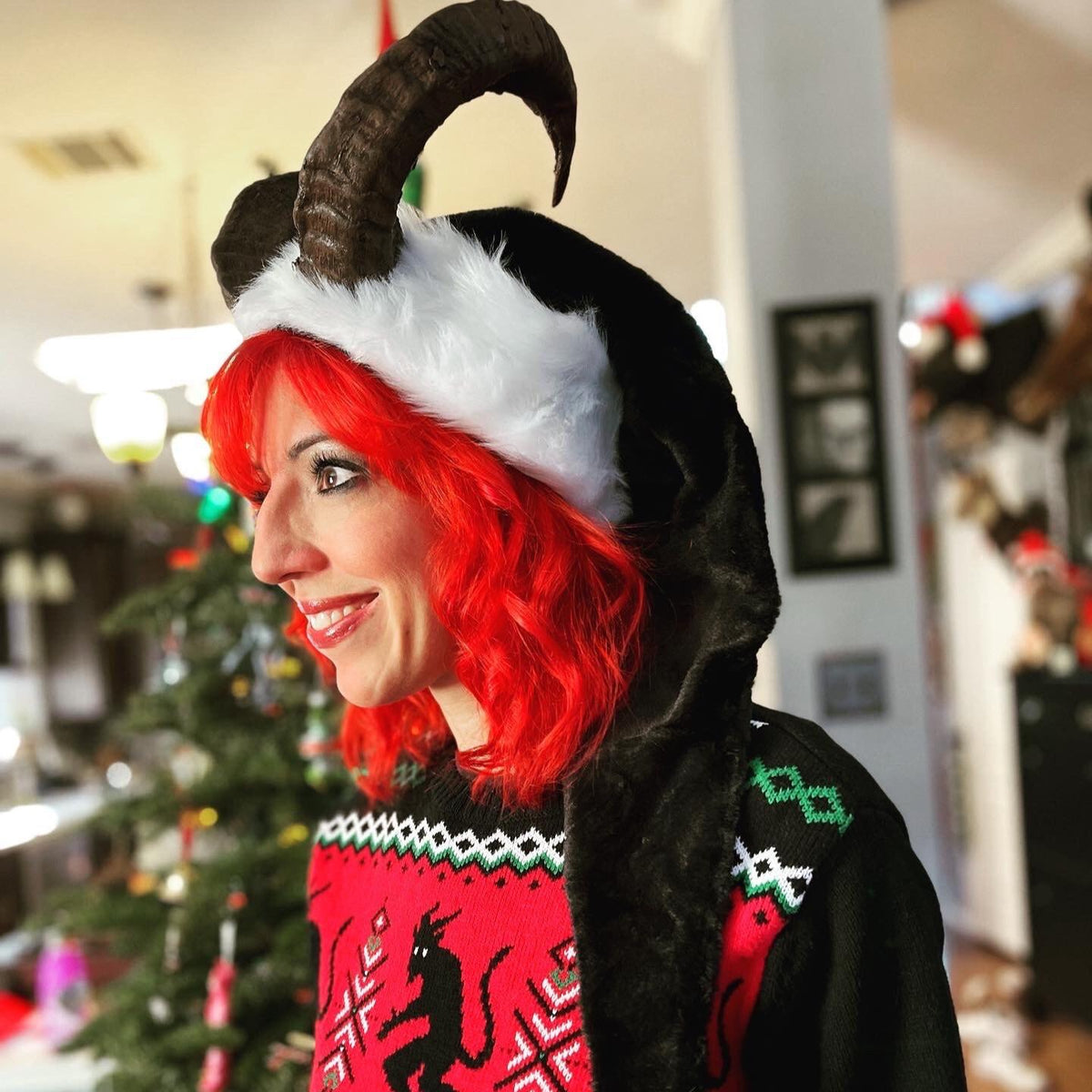 Krampus horned hat