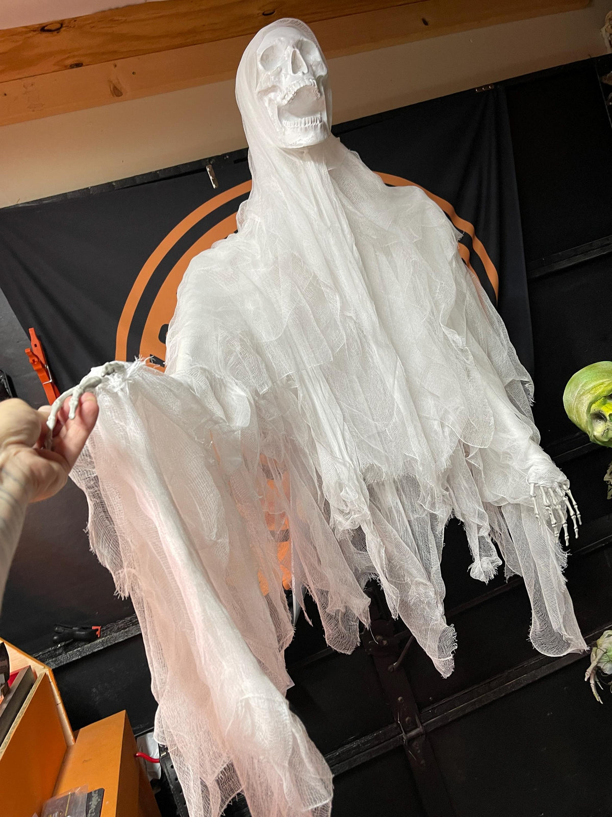 Puppet Ghost Prop, Hanging Decoration, Creepy Halloween Spirit, Haunted House Decor, Spooky Gothic Figure