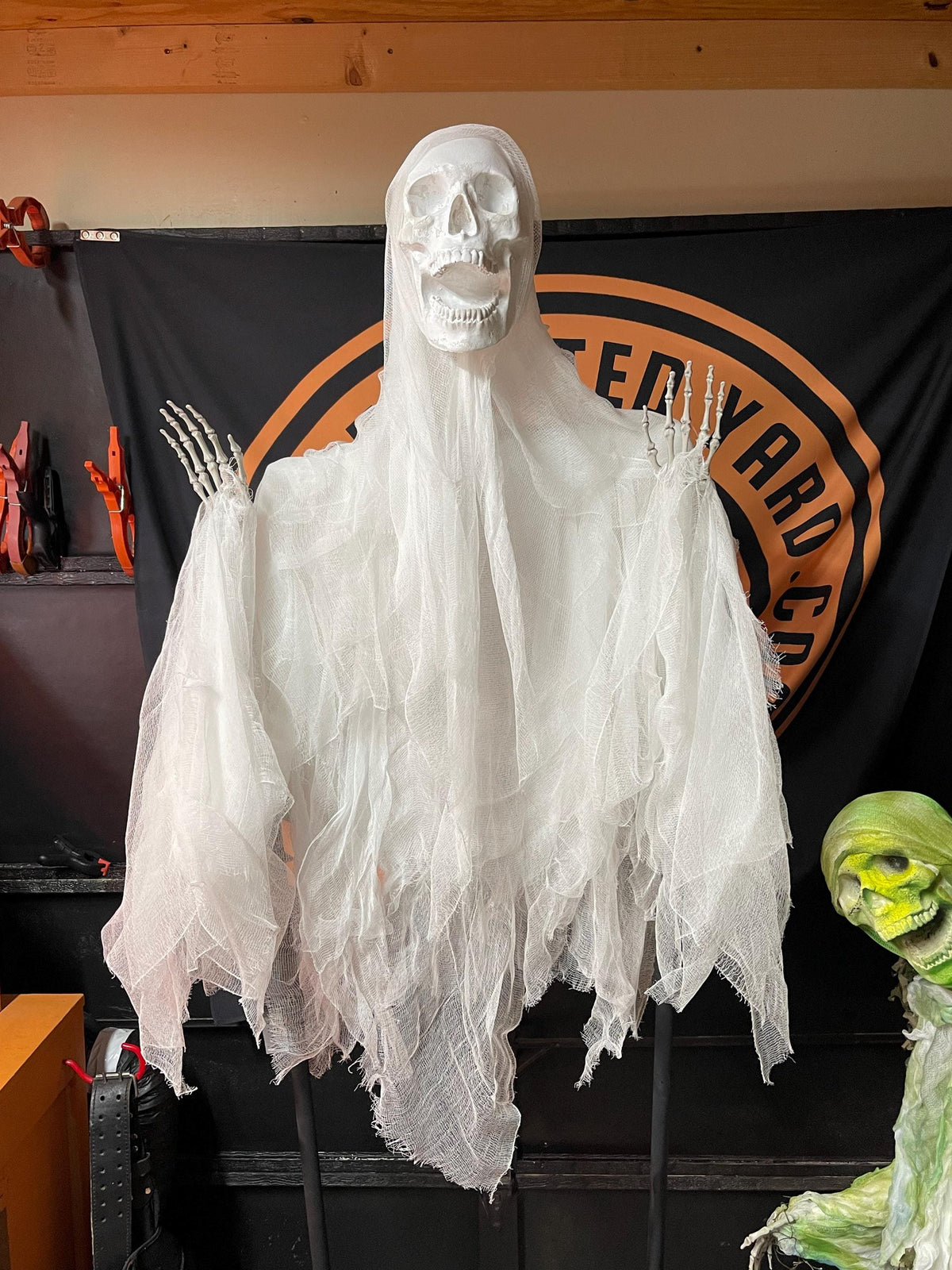 Puppet Ghost Prop, Hanging Decoration, Creepy Halloween Spirit, Haunted House Decor, Spooky Gothic Figure