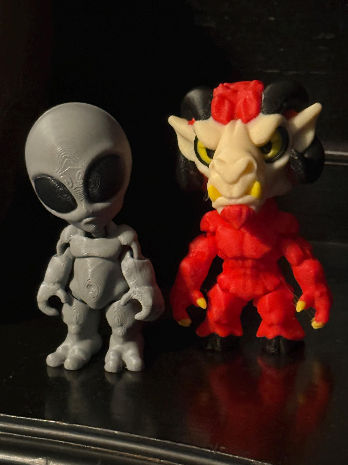 Cryptid Collector Bundle Gift Set | Bigfoot Mothman Chupacabra Figures, Stickers & Pins | Gothic Gift