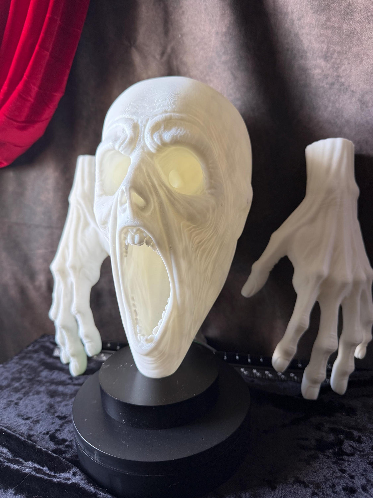 Puppet Ghost Prop, Hanging Decoration, Creepy Halloween Spirit, Haunted House Decor, Spooky Gothic Figure DIY kit Screamer White