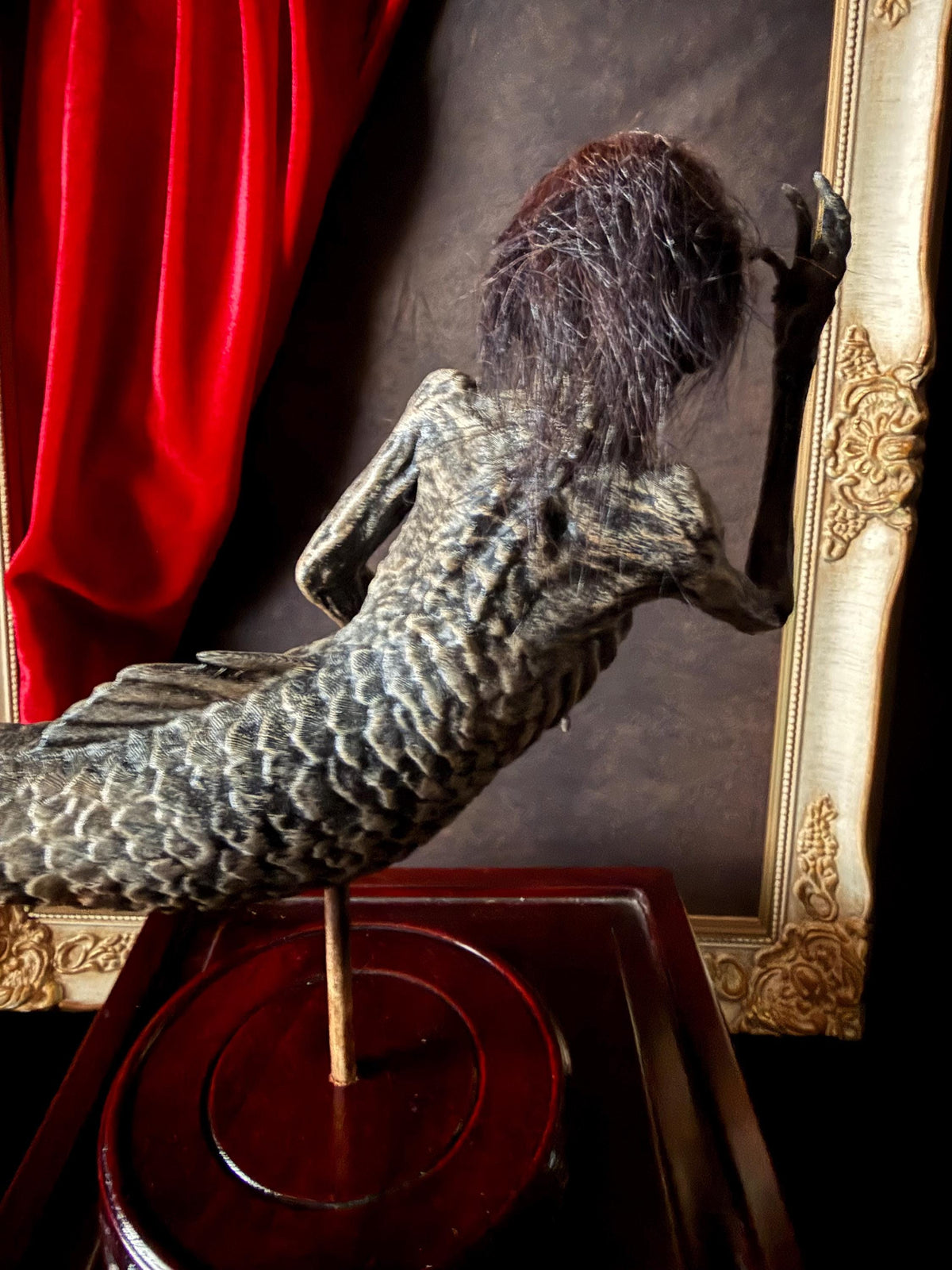 Handmade Fiji Mermaid Relic: Gothic Oddity Display