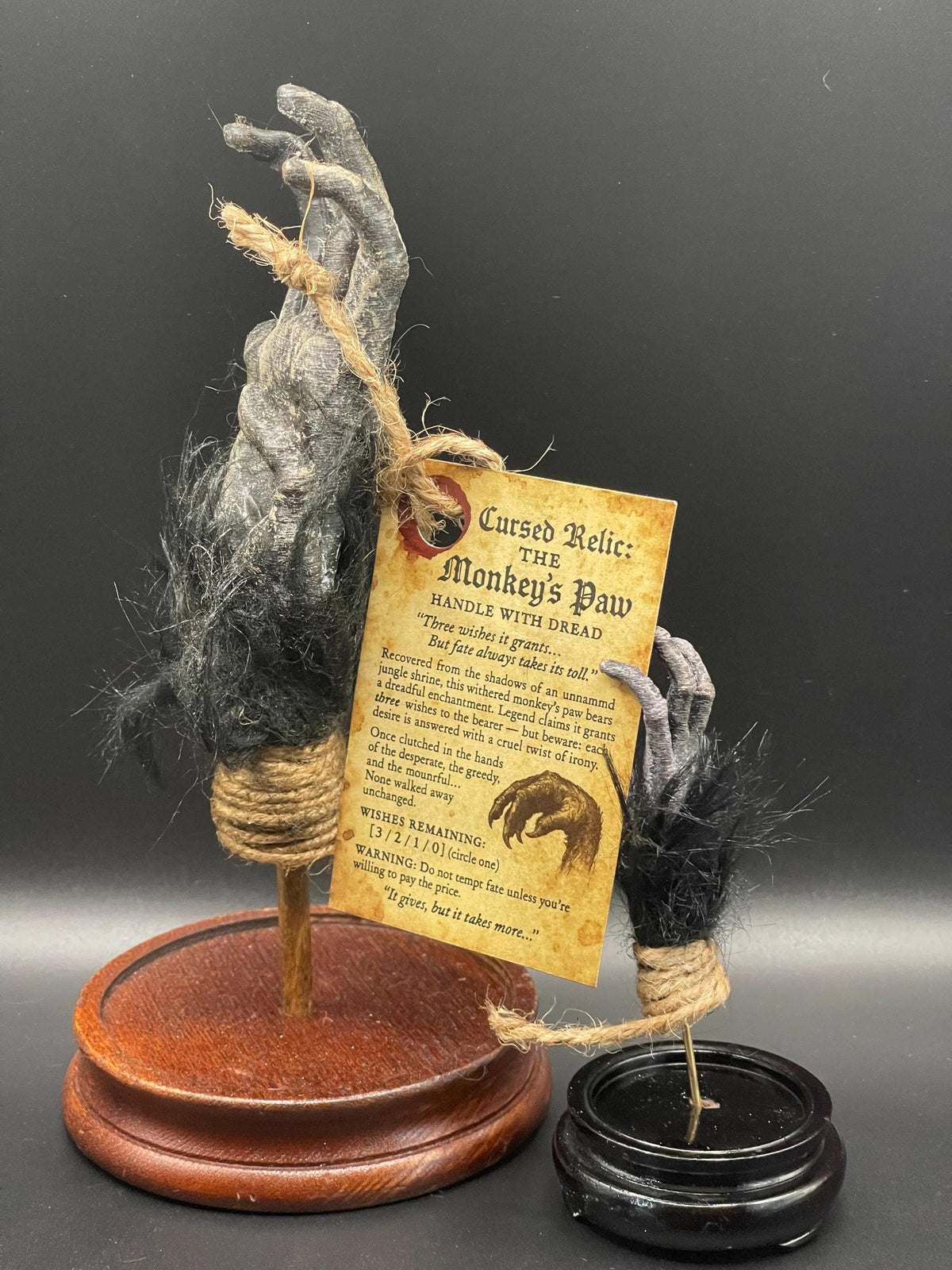 Cursed Monkey Paw for curiosity cabinet