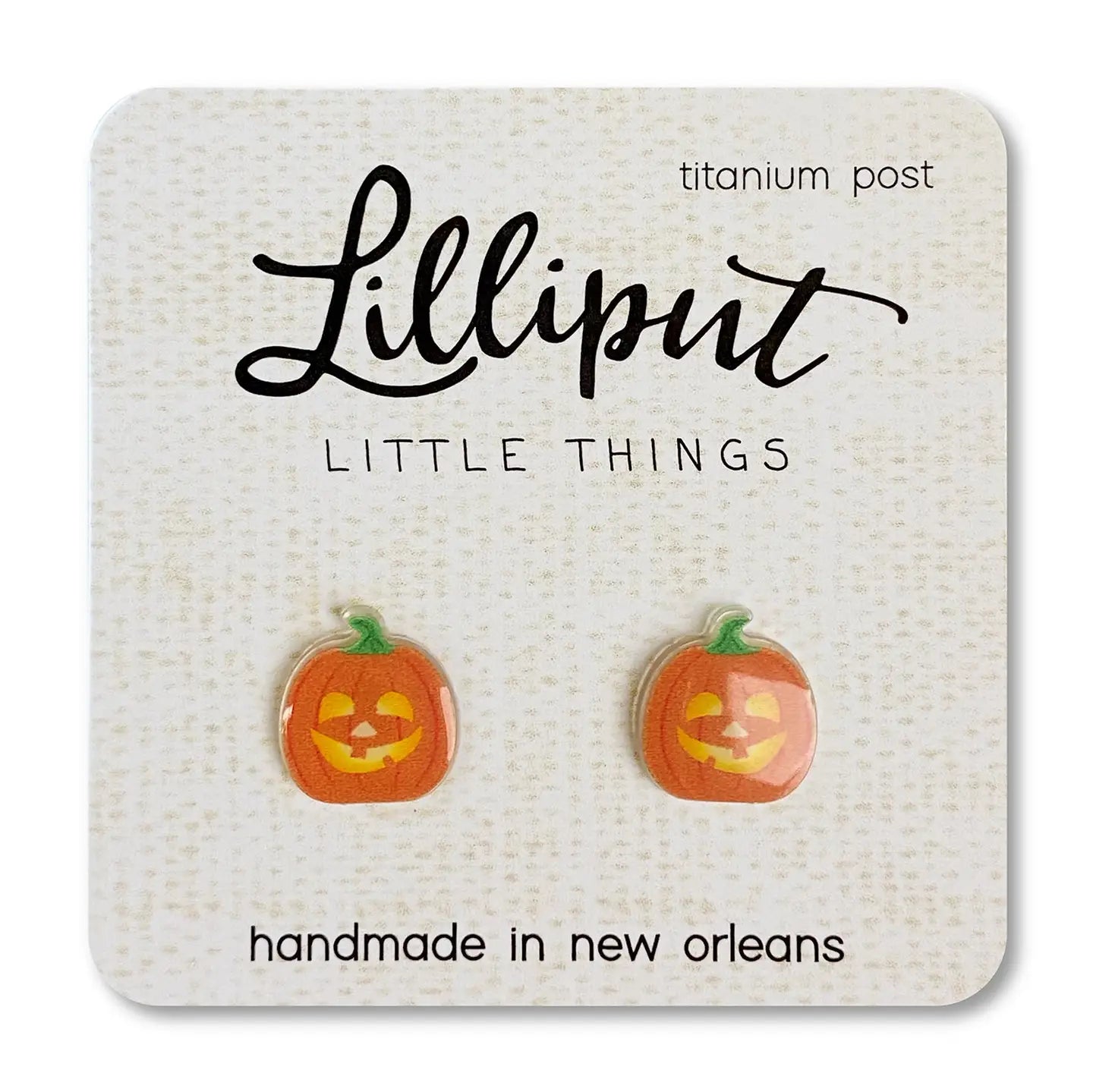 Jack O Lantern Lilliput Little Things stud earrings