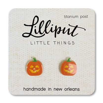 Jack O Lantern Lilliput Little Things stud earrings