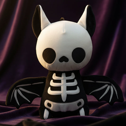 Skeleton Stuffed Bat Backpack