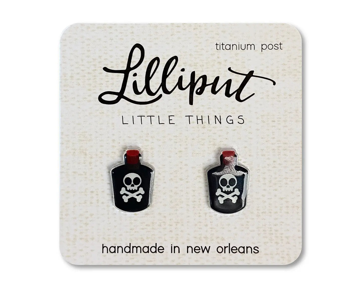 Poison Bottle Lilliput Little Things stud earrings