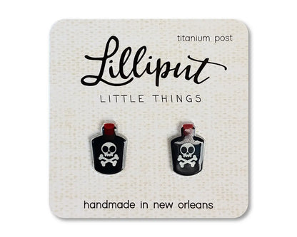 Poison Bottle Lilliput Little Things stud earrings