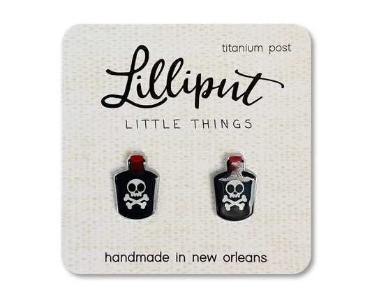 Poison Bottle Lilliput Little Things stud earrings
