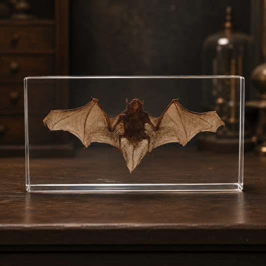 Preserved Bat in Lucite – Natural History Specimen