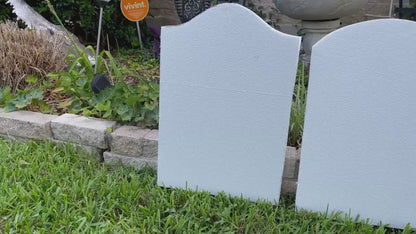 DIY Foam Tombstone Blank with PVC Core | Halloween Yard Cemetery Prop | Carvable Custom Epitaph