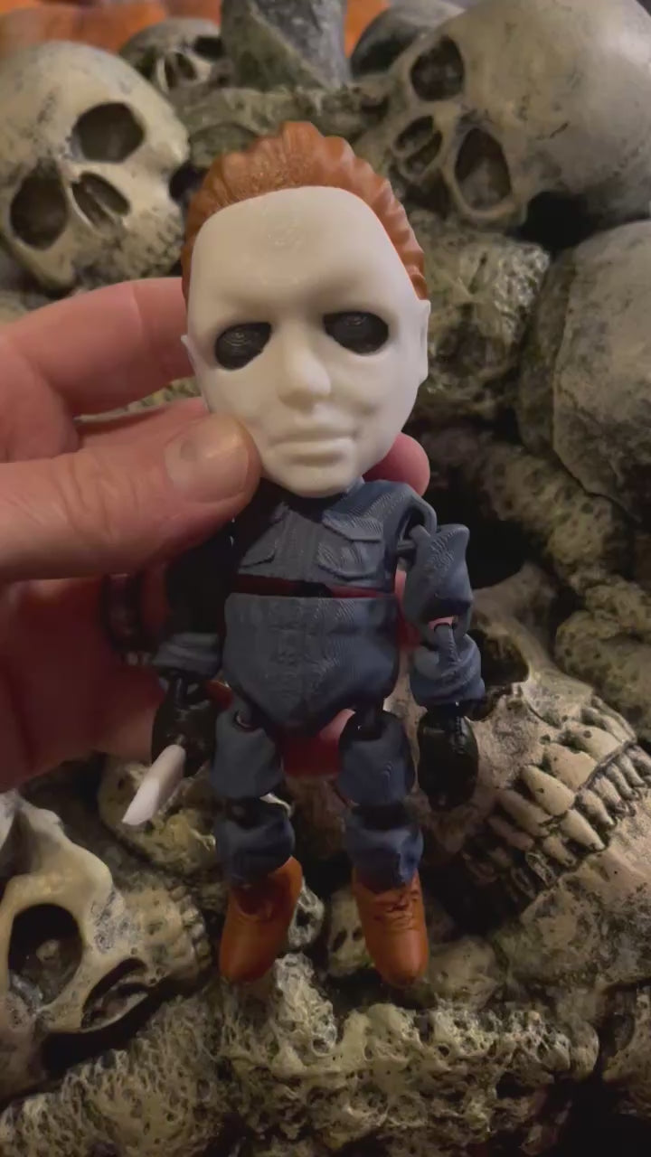 3D printed Michael Myers video