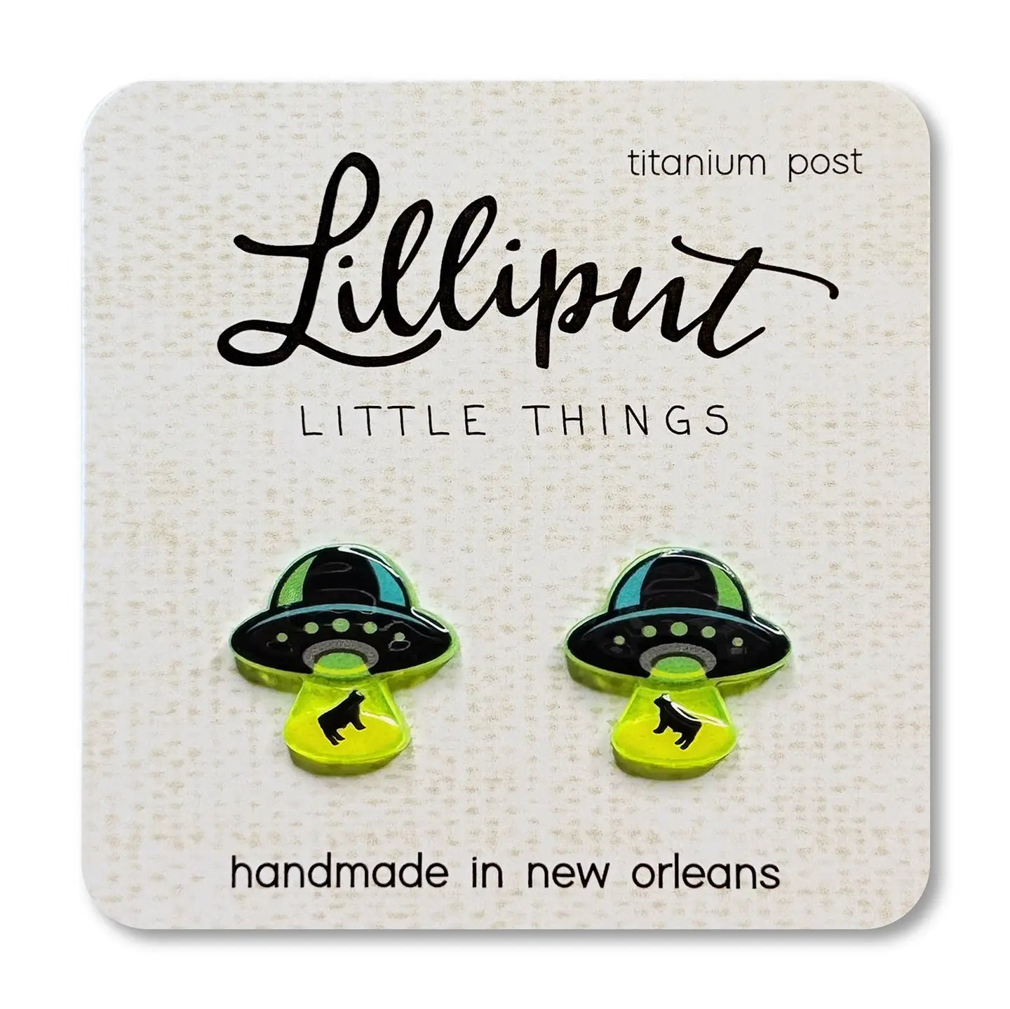 UFO Lilliput Little Things stud earrings